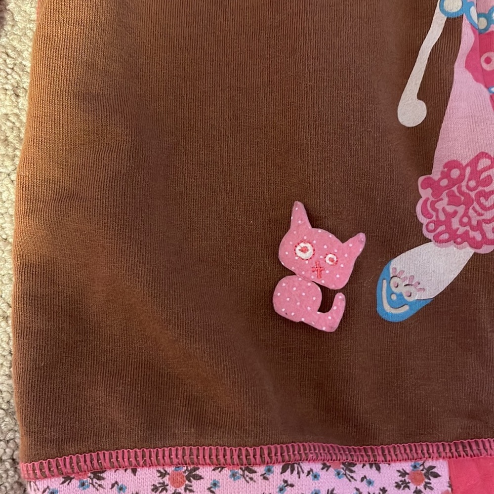 Oilily Brown and Pink Kids Hoodie - Picture 2 of 5